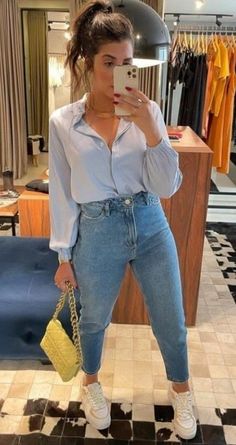 Summer Business Casual Outfits, Outfits Con Jeans, Casual Summer Outfits For Women, Elegante Casual, Mode Casual, Looks Chic, Business Casual Outfits