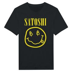 Bitcoin Satoshi T-Shirt for all you Bitcoin lovers!  A classic unisex t-shirt that works well with any outfit. Made of a heavier cotton with a double-stitched neckline and sleeves. - Rolled-forward shoulders for a better fit - Stylish fitted sleeve - Seamless double-needle collar - Taped neck and shoulders for durability - Tubular fit for minimal torque. Jack Dorsey, Pompano Beach, Nirvana, Heavy Cotton, Unisex T Shirt, Gender Neutral, Adult Outfits, T-shirt, Tops & Tees