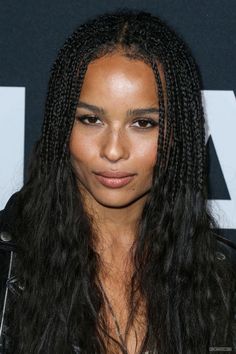 Zoe Kravitz Boho Braids, Goddess Braids Hairstyles, Natural Afro Hairstyles, Cute Box Braids Hairstyles, Protective Hairstyles Braids, Zoe Kravitz, Natural Hair Inspiration