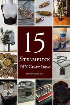 Diy Vintage Candles, Steampunk Paper Crafts, Steampunk Architecture, Décor Steampunk, Steampunk Kunst, Steampunk Home Decor, Steampunk Glasses