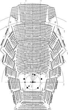 a diagram of the seating area for a concert with seats arranged in rows and numbers