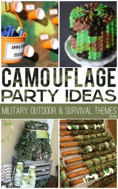 Cod Party Call Of Duty, Camo Party Ideas, Camo Birthday Party Ideas, Call Of Duty Birthday Party, Camouflage Birthday Party, Army Themed Birthday, Soldier Party, Hunting Birthday Party, Camo Birthday Party