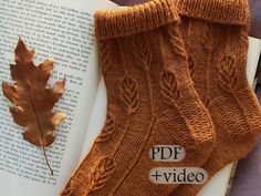 "Language: English 🏴 Pattern includes step by step description, charts and helpful videos. Instagram hashtag: #herbarium_socks Level: Intermediate Construction: Both socks are worked alike top down in the round. Shoe size (EU): 36/37 (38/39) 40/41 (42/43) Foot length (cm): 23-23,5 (24-25) 25,5-26,5 (27-28) Foot length (inches): (9-9¼) (9½-9¾) 10-10½ (10¾-11) Yarn: Any sock yarn (80% wool, 20% nylon/polyamide; 400-420 m (437-450 y)/100 g) ~ 65 (70) 80 (90) g. Needles and notions: *2,25 mm (US 1) circular needles 80 cm (32\") length cable or double-pointed needles. *Stitch markers; scissors; tapestry needle." Socks Knitting Pattern, Instagram Hashtag, Sock Knitting Patterns, Double Pointed Needles, Warm Boots, Sock Patterns, Striped Socks, Circular Needles, Sweater Knitting Patterns