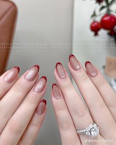 Douyin Nails, Adorable Nails, Posh Nails, Nail Art Idea, Bridal Jewelry Sets Brides, Maroon Nails