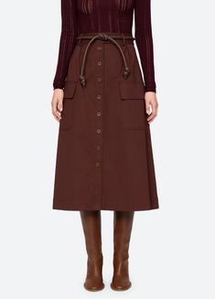 Kerith Skirt – Sea, New York Peacoat Skirt, Mood Indigo, Belt Style, London Blue, Kids Sleepwear, Black Crop Tops, Burgundy Red, Denim Shop, Designer Outfits Woman