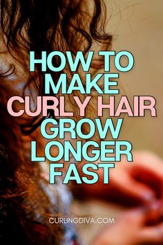 Hairgrowth Curly Hair, Tips For Growing Curly Hair, How To Think Your Hair, How To Make Curly Hair Thicker, How To Make Your Hair Grow Faster Longer Curls, How To Weigh Down Curly Hair, Grow Curly Hair Faster Natural Curls, How To Grow Out Curly Hair Fast, How To Get Longer Curly Hair