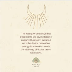 a card with an image of a woman's symbol on it