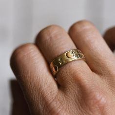 Till Death Us Do Part Ring – Peg and Awl Ring Band For Men, Recycled Metal Jewelry, Stars Jewelry, Skeleton Ring, Wax Ring, Waxed Canvas Bag, Muslin Bags, Bronze Ring, Wood Home