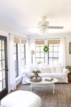 the living room is clean and ready to be used as a place for family or friends