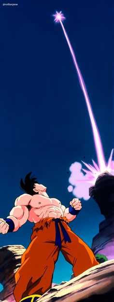 an animated image of the character gohan