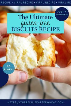 the ultimate gluten - free biscuits recipe is so easy to make