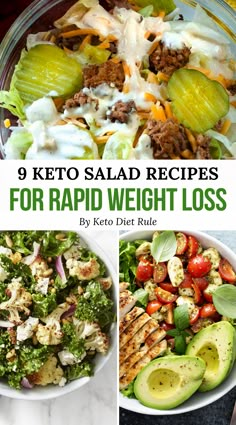 Keto Salad Recipes, Keto Quiche, Keto Salads, Keto Salad, Resep Salad, Resep Diet, Keto Recipes Dinner, Diet Vegetarian, Shepherds Pie