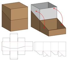 the box is cut out and ready to be put into its own packaging bag or package