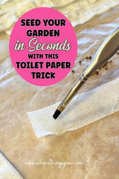 seed garden in seconds with this toilet paper trick