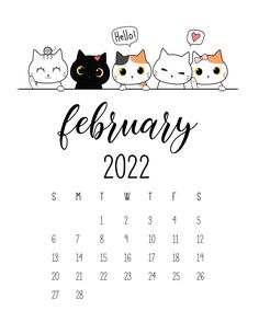 a calendar with cats sitting on top of it and the word november written in black