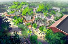 an artist's rendering of the new theme park