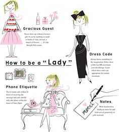 an image of how to be a lady