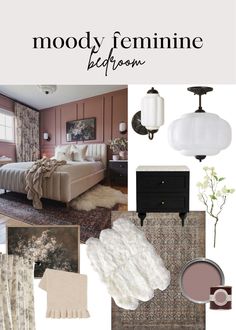 the mood board is filled with neutral colors