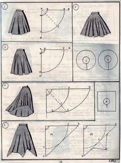 the instructions for how to make a skirt