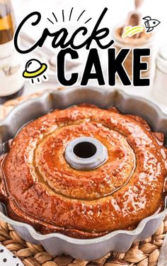 Crack Cake - Spaceships and Laser Beams Lemon Cake Mix Recipe, Bundt Cake Recipes, Boxed Cake, Sugar Glaze