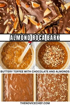 how to make almond roca bark with buttery toffee and chocolate for dessert