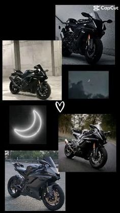 several different types of motorcycles are shown in this collage with the caption below