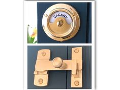 an image of a door handle with the name jacami on it and two pictures of