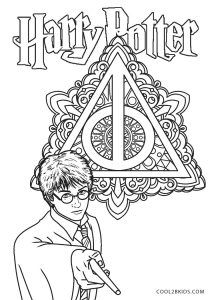 the harry potter coloring book is shown in black and white, with an image of hermi