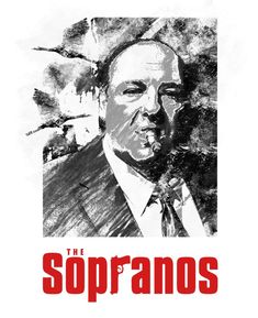 the poster shows a man in a suit and tie, with red lettering on it