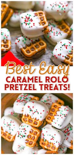 the best easy caramel roll pretzel treats