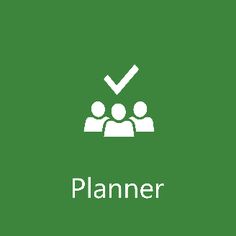 a green background with the words planner and people sitting at a table in front of them