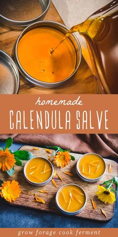 How to Make Calendula Salve & Calendula Salve Benefits - Calendula is a beautiful flower with powerful medicinal benefits. It's often used in natural remedies, salves, and creams, and is a terrific healing herb to have in your herbal medicine cabinet. Make the best use of its healing powers with this easy calendula salve. Herbalism for Beginners | DIY Herbal Self Care Lard Lotion, Apothecary Supplies, Medicinal Flowers, Herbal Medicine Cabinet, Calendula Salve, Calendula Benefits, Săpunuri Handmade