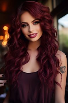 60 Stunning Shades Of Burgundy Hair Color Hair Colour For Light Skin Tone, Burgundy Purple Hair, Shades Of Burgundy Hair, Hair Dye Shades, Burgundy Hair Color, Gray Hairstyles, Hairstyle Tips, Plum Hair, Hair Color Burgundy