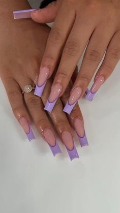 Nails Women, Nails Extension, Star Nail, Purple Acrylic Nails, Lavender Nails, Colored Acrylic Nails