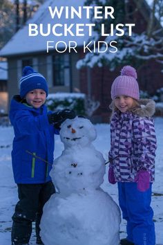 Fun Winter Activities for Kids: Snowy Bucket List Fun Winter Activities For Kids, Fun Winter Activities, Winter Activities For Kids, Winter Bucket List, Snow Fun, Ultimate Bucket List, Enjoy Winter