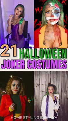 some people are dressed up as clowns for halloween