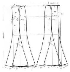 an image of the front and back views of two tall buildings, with measurements on each side