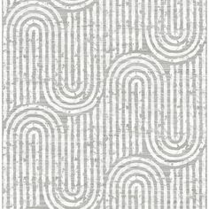 Create restful interiors with this soothing geometric design. Layers of curling white lines form waves along a grey faux grasscloth backdrop. Trippet is an unpasted, non woven wallpaper measuring 20.5 in. wide x 33 ft. long, covering approxiamately About 56.4 sq. ft. per roll. Zen Wallpaper, Signature Aesthetic, Scott Living, Scott Brothers, A Street Prints, Jonathan Scott, Waves Wallpaper, Green Backdrops, Blue Backdrops