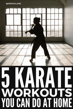 the cover of 5 karate workouts you can do at home