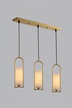 Metavaya Pendant light Dia 60cm x H 150cm / Φ 23.6″ x H 59″ / Brass+White Melange Small Pendant Light 6938617781606 M2023081703-3 Small Pendant Light, Alabaster Color, Small Pendant Lights, Bulb Light, Metal Light, Geometric Form, Edison Bulb, Small Pendant, Brass Metal