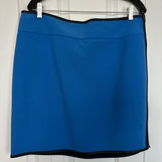 Royal Blue Scuba Royal Blue Skirt Size Zip Leather Trim Size 14 New With Tags Royal Blue Skirt, Royal Blue Skirts, Blue Skirt, Leather Trim, Leather Trims, Side Zip, Ann Taylor, Royal Blue, Blue Black