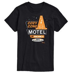 You'll take the cup wearing this Disney / Pixar Cars Men's Cozy Cone Motel Graphic Tee. © Disney / Pixar FEATURES Crewneck Short sleeveFABRIC & CARE Solid Color: Cotton ; Heather Colors: Cotton/Polyester Machine wash Imported Color: Black. Gender: male. Age Group: adult. Cozy Cone Motel, Disney Pixar Cars, Pixar Cars, The Cup, Disney Pixar, Pixar, Tshirt Print, Unisex T Shirt, Printed Shirts