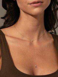 The Rebellion Lariat Necklace is going to be your new favorite. This dainty chain necklace features a front-and-center cubic zirconia stone and a black stone for an added touch of glam. To style this gold necklace like the lariat-obsessed-queen Kristin, layer it with our Rose Pendant Necklace. Want even more lariat necklaces? Shop our full collection. | Dainty Gold Rebellion Black Stone Pendant Lariat Drop Necklace | Women's Jewelry by Uncommon James Lariat Necklaces, Rose Pendant Necklace, Uncommon James, Dainty Chain Necklace, Gold Lariat Necklace, Preppy Jewelry, Dainty Chain, Rose Pendant, Rose Gold Necklace