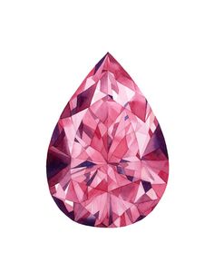 a pink diamond on a white background