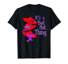 it's a red hat thing t - shirt with an image of two hearts