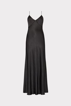 Addie Hammered Satin Maxi Dress