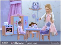 Sims4 Lots, Toddler Cc Sims 4, Toy Furniture, Dollhouse Furniture Sets, Kids Doll House, Sims Baby, Sims 4 Bedroom, Sims 4 Children