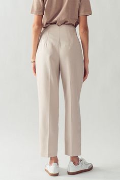 Discover the essence of elegance and comfort with our high-waist pleated casual pants from China. Adorned with a sophisticated hook closure, these pants seamlessly blend style and practicality. The high waist accentuates your silhouette, while the pleats add a touch of sophistication, making these pants a versatile choice Pleated Pants, The High, High Waisted Pants, Casual Pants, High Waist, Latest Trends, Essence, Shop Now, High Waisted