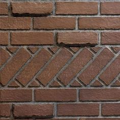 a brick wall that is made out of bricks and has no mortars on it