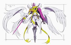 ArtStation - Digital Monster Fans, 突突突 Angel Cartoon, Dragon Type Pokemon, Teenage Mutant Ninja Turtles Artwork, Digimon Tamers, City Cartoon, Dc Comics Artwork, Alien Concept Art